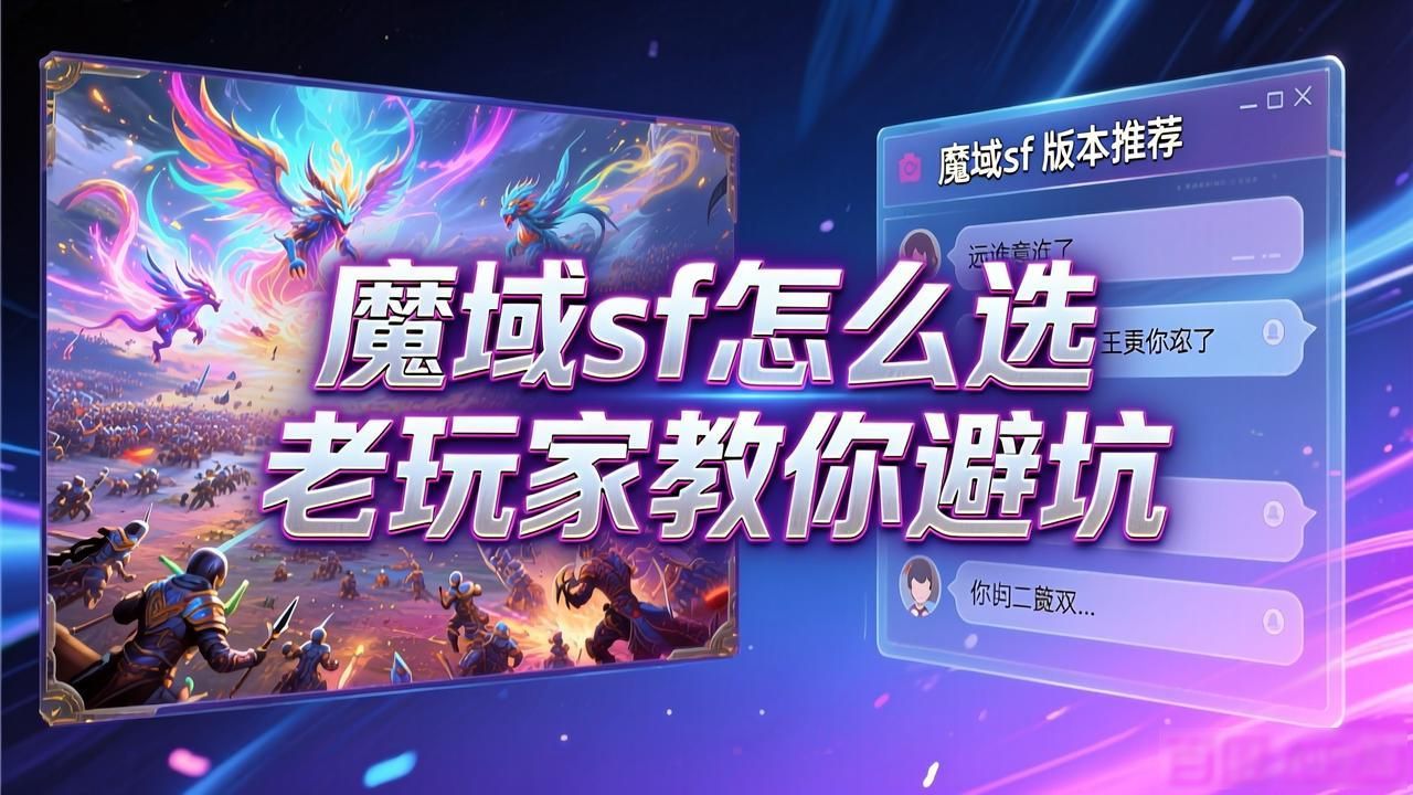魔域sf怎么选 老玩家教你避坑